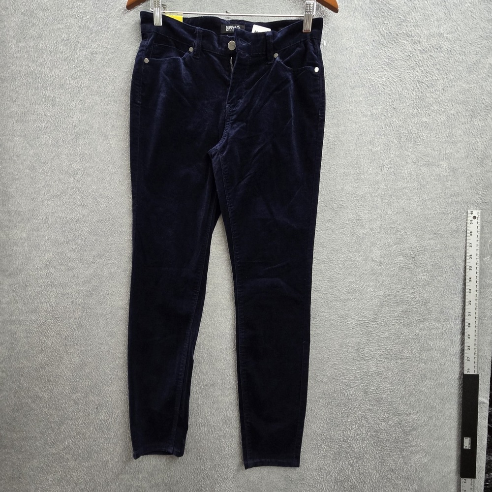 Buffalo David Bitton Women Pants 6/28 Navy Corduroy ICON Slim & Sculpt NWT